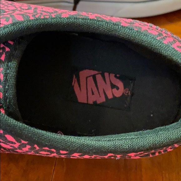 Vans Pink & Black Cheetah print sneakers - Picture 7 of 9